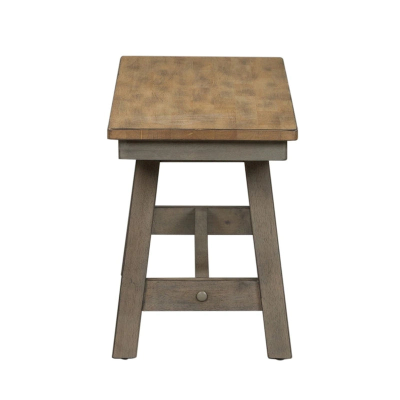 Banc sans dossier gris cendré