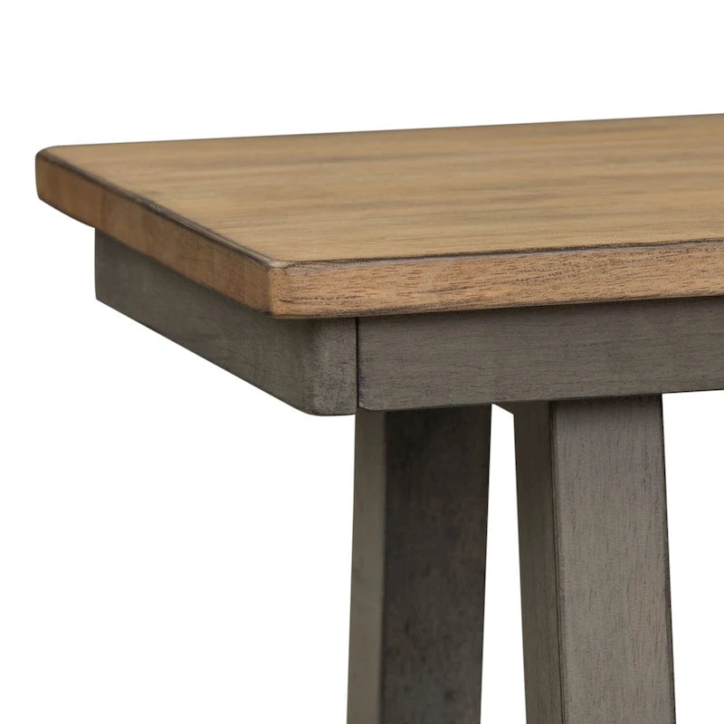 Banc sans dossier gris cendré