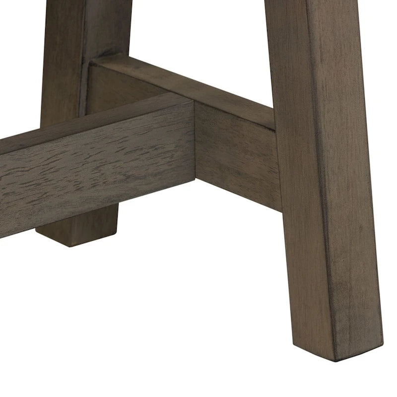 Banc sans dossier gris cendré