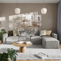 Canapé modulaire moderne avec repose-pieds