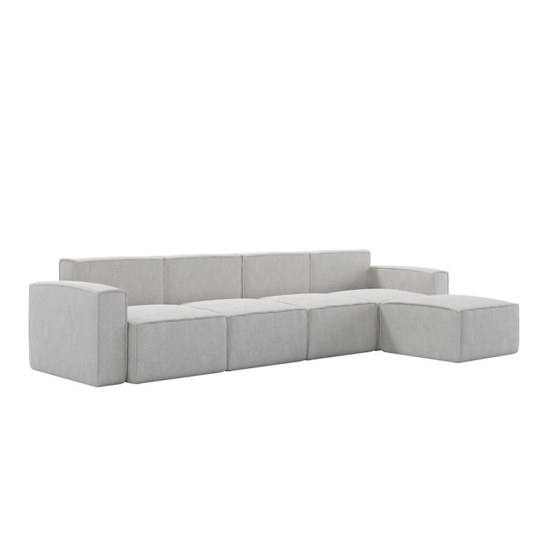 Canapé modulaire moderne avec repose-pieds