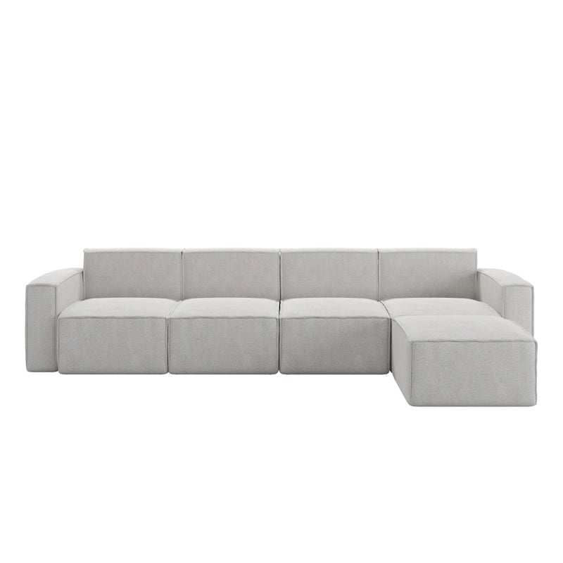 Canapé modulaire moderne avec repose-pieds