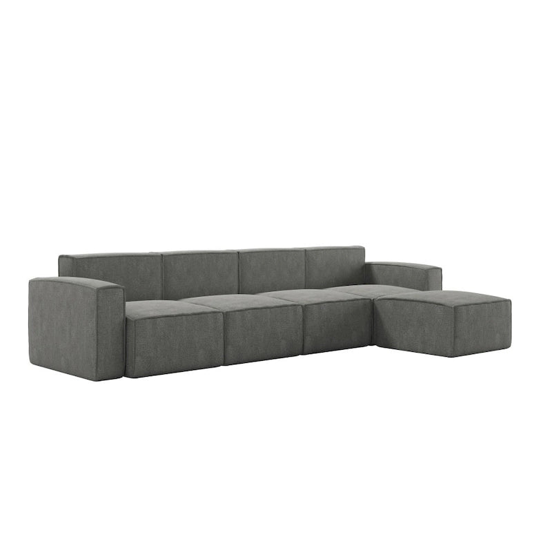 Canapé modulaire moderne avec repose-pieds
