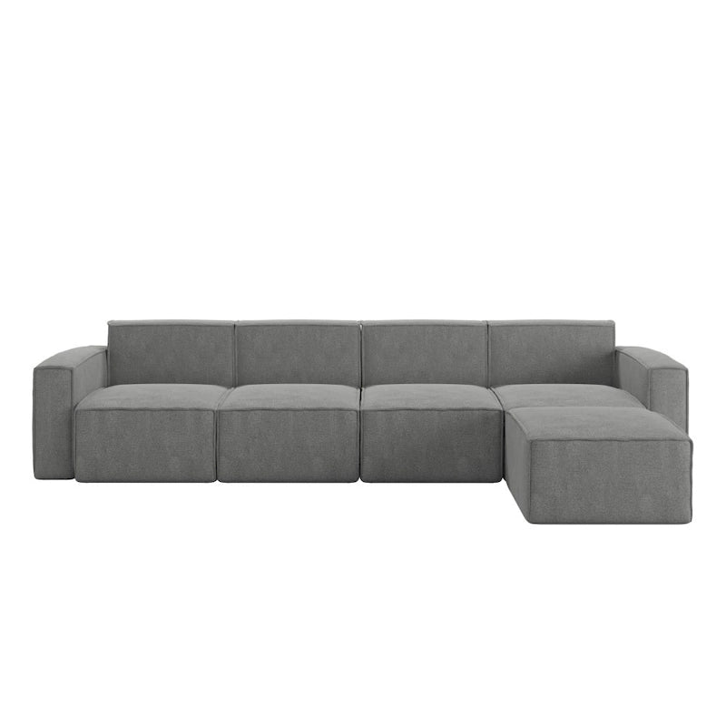 Canapé modulaire moderne avec repose-pieds