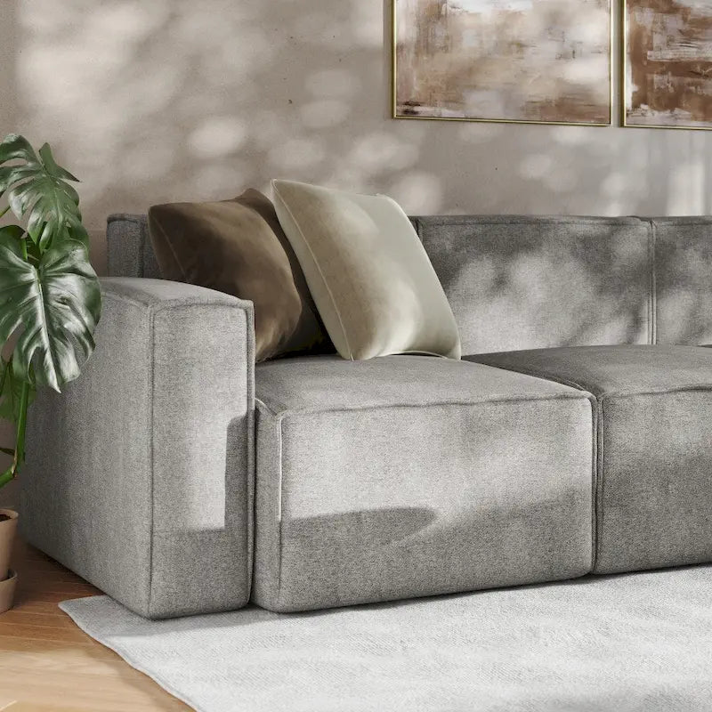 Canapé modulaire moderne avec repose-pieds