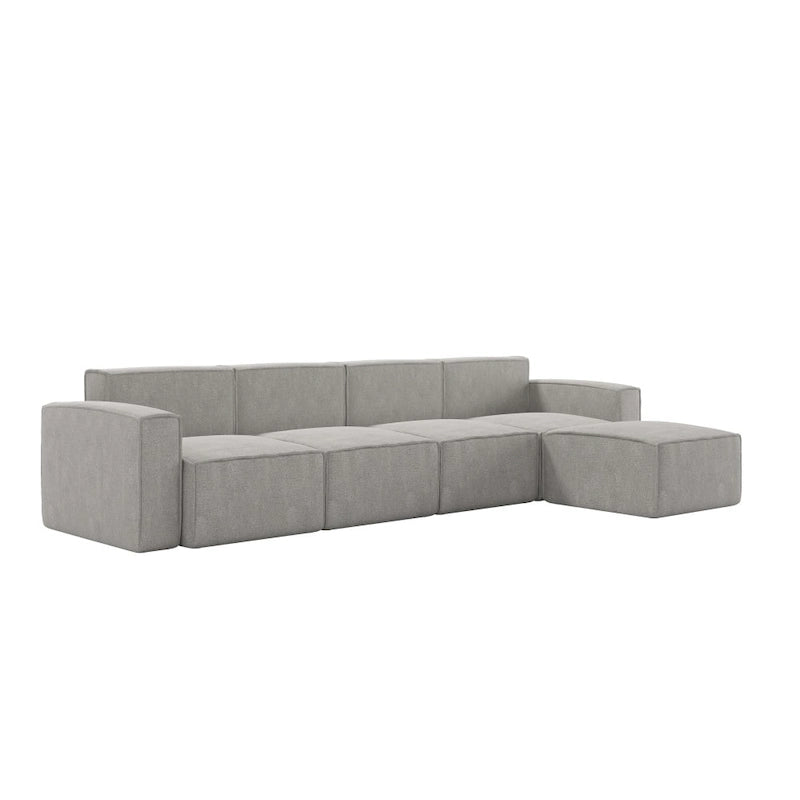 Canapé modulaire moderne avec repose-pieds