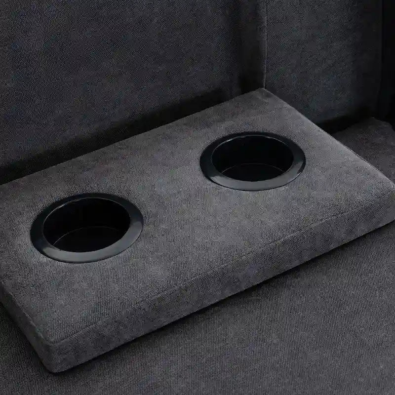 Canapé modulaire avec pouf de rangement amovible