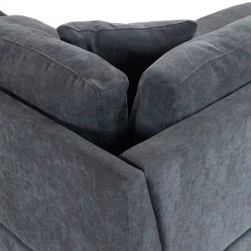 Canapé modulaire avec pouf de rangement amovible