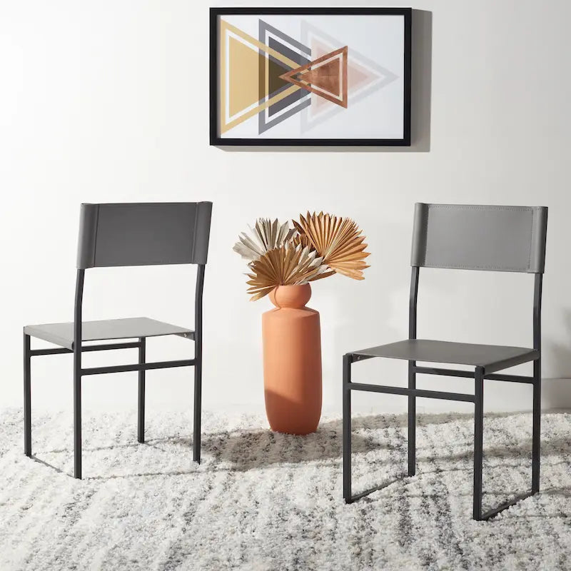 Chaise de salle à manger Daphne SAFAVIEH (Lot de 2) - 45,7 L x 47,8 P x 89 H cm - 45,7 L x 48,3 P x 89 H cm
