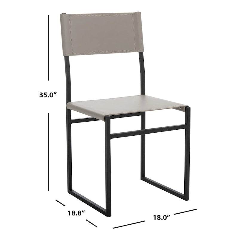 Chaise de salle à manger Daphne SAFAVIEH (Lot de 2) - 45,7 L x 47,8 P x 89 H cm - 45,7 L x 48,3 P x 89 H cm