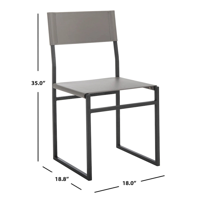 Chaise de salle à manger Daphne SAFAVIEH (Lot de 2) - 45,7 L x 47,8 P x 89 H cm - 45,7 L x 48,3 P x 89 H cm