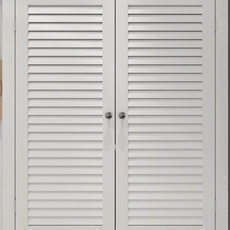 Meuble de rangement en bois sur pied avec portes