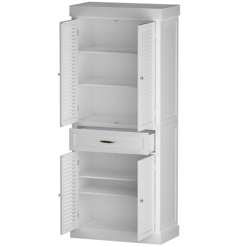 Meuble de rangement en bois sur pied avec portes