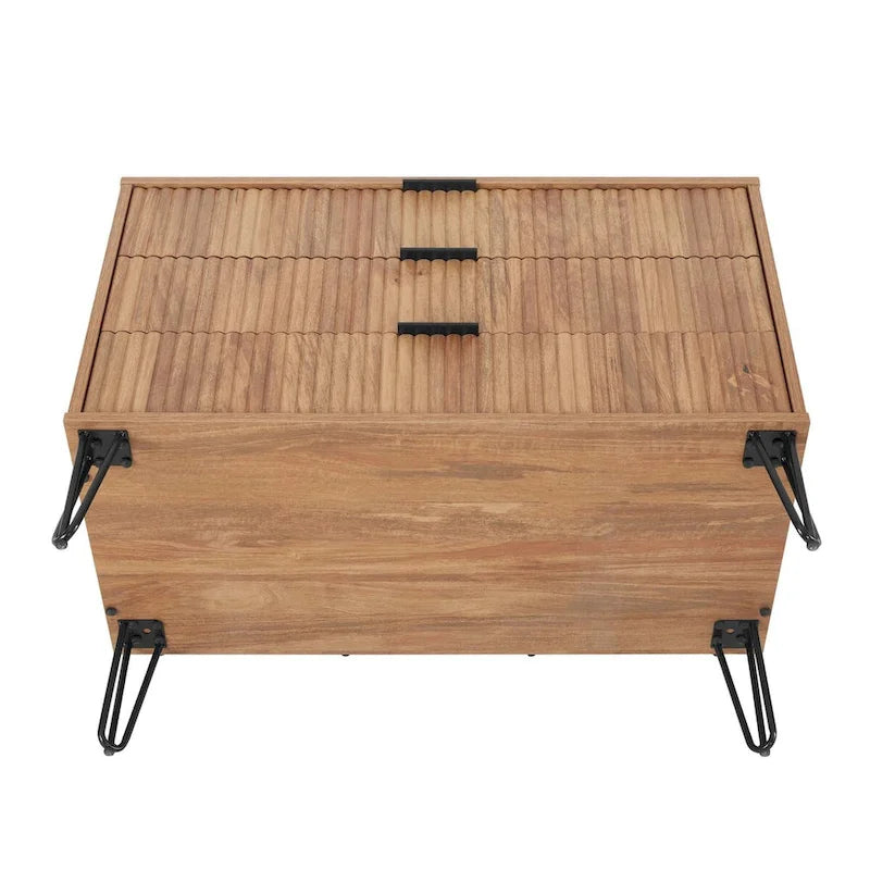 Ensemble moderne minimaliste de 2 pièces : Coiffeuse à 3 tiroirs et table de chevet