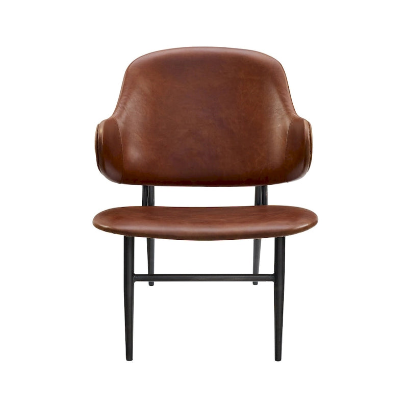 Chaise de loisirs en cuir véritable