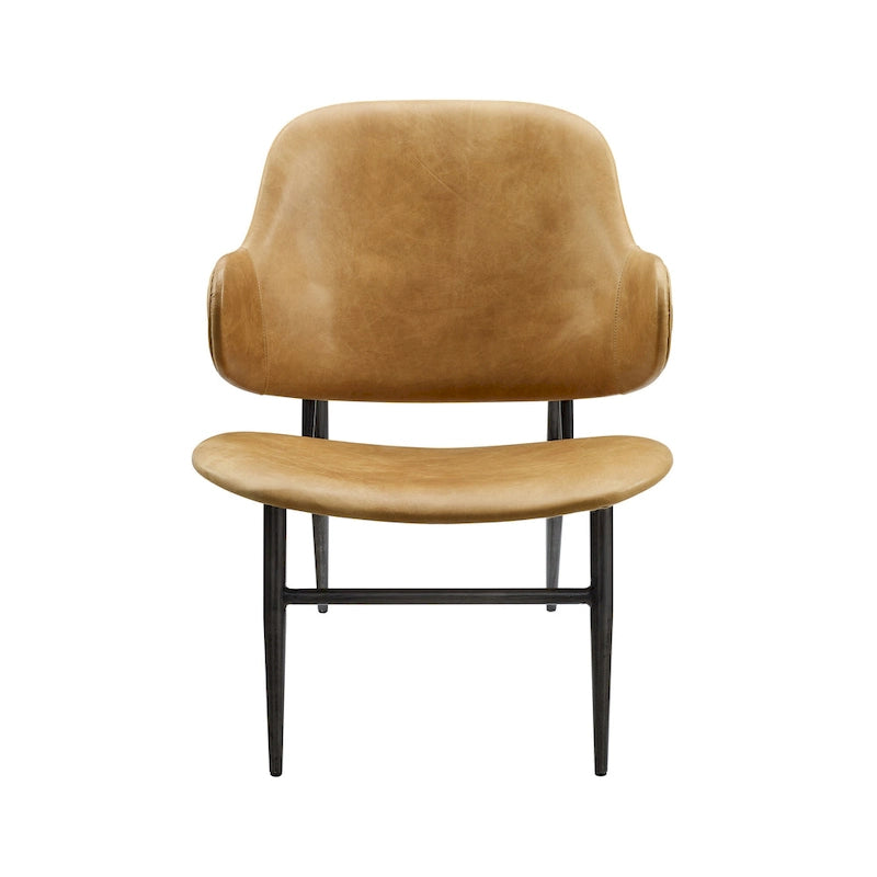 Chaise de loisirs en cuir véritable
