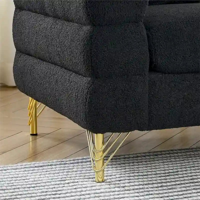 Canapé d'angle en L 5 places extra-large de 81,5 pouces