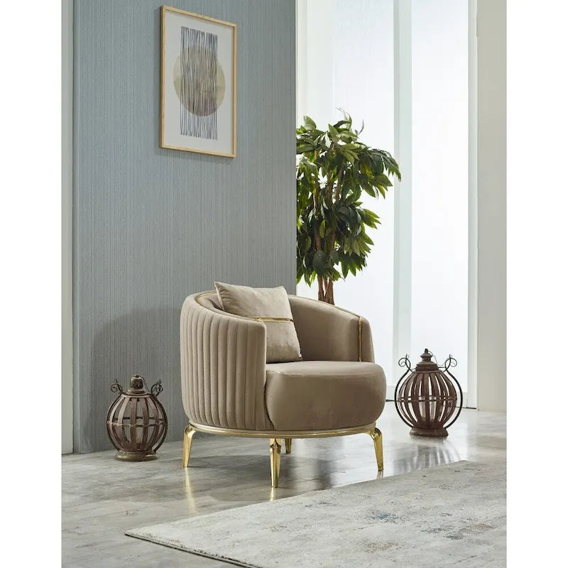 Ensemble salon 2 pièces : 1 canapé, 1 fauteuil