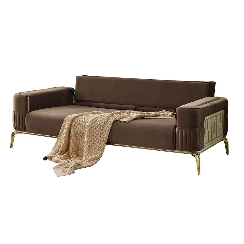 Ensemble salon 2 pièces : 1 canapé, 1 fauteuil