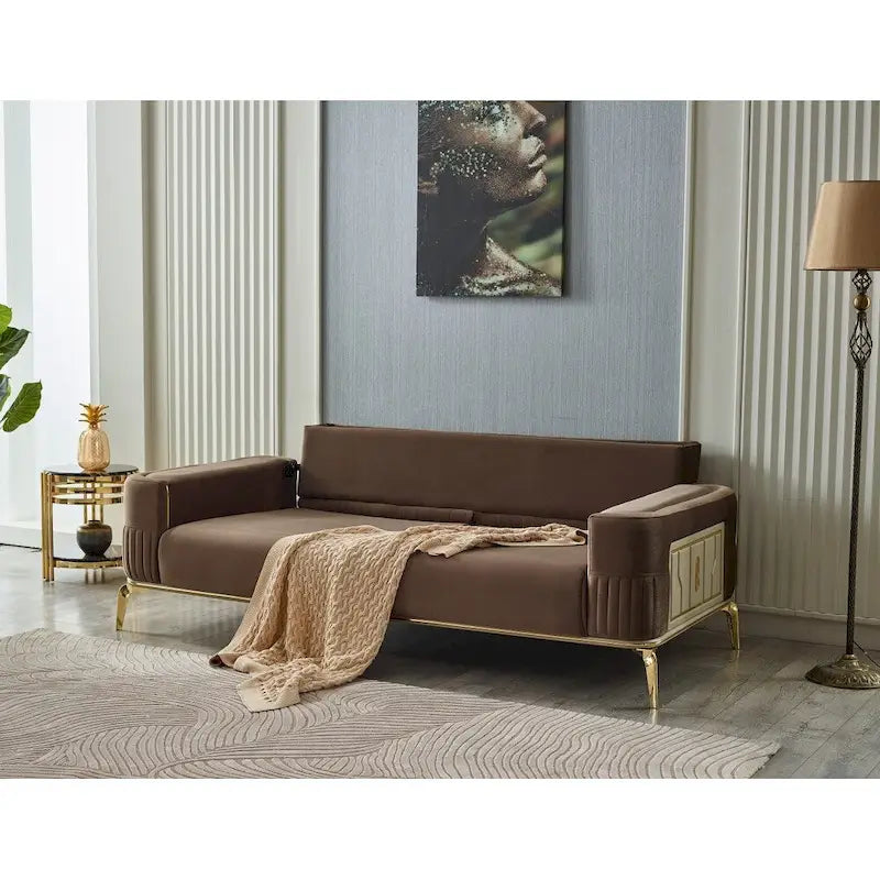 Ensemble salon 2 pièces : 1 canapé, 1 fauteuil