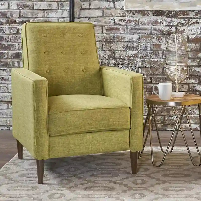 Fauteuil inclinable en tissu de style Mid-Century Modern