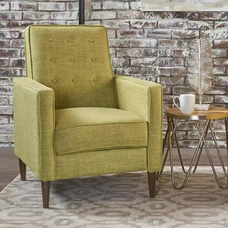 Fauteuil inclinable en tissu de style Mid-Century Modern