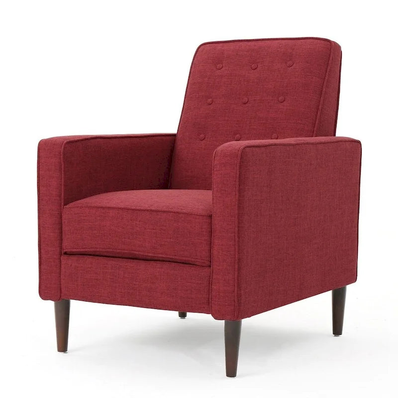 Fauteuil inclinable en tissu de style Mid-Century Modern