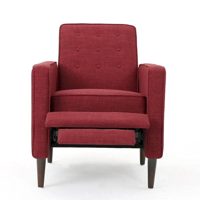 Fauteuil inclinable en tissu de style Mid-Century Modern