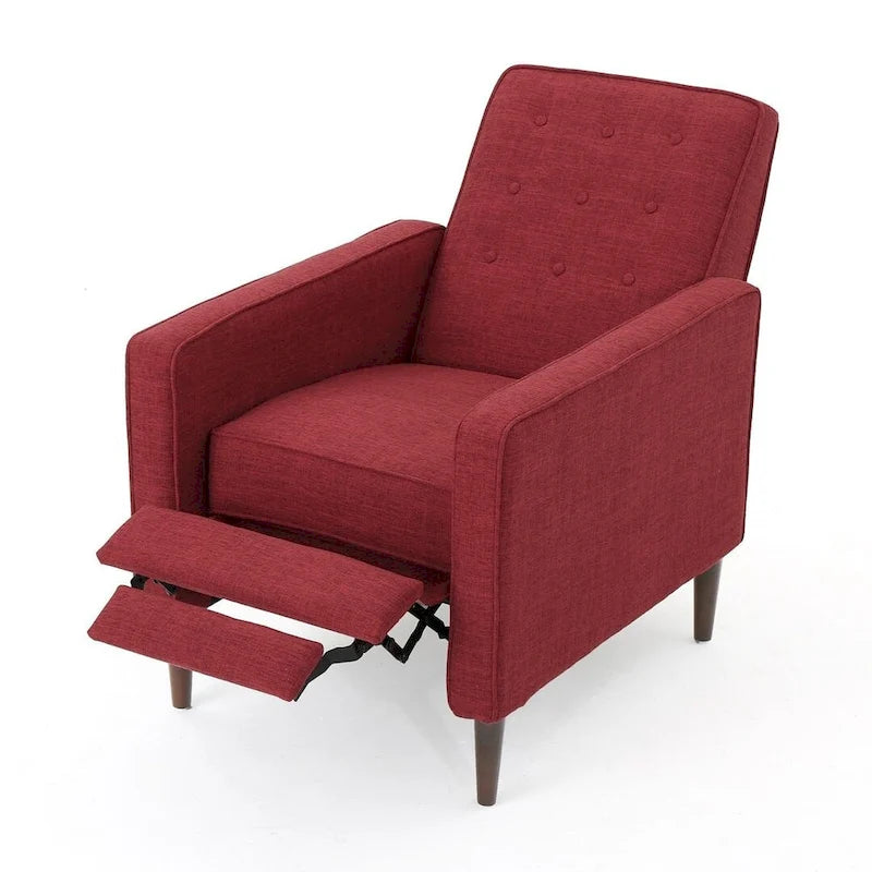 Fauteuil inclinable en tissu de style Mid-Century Modern