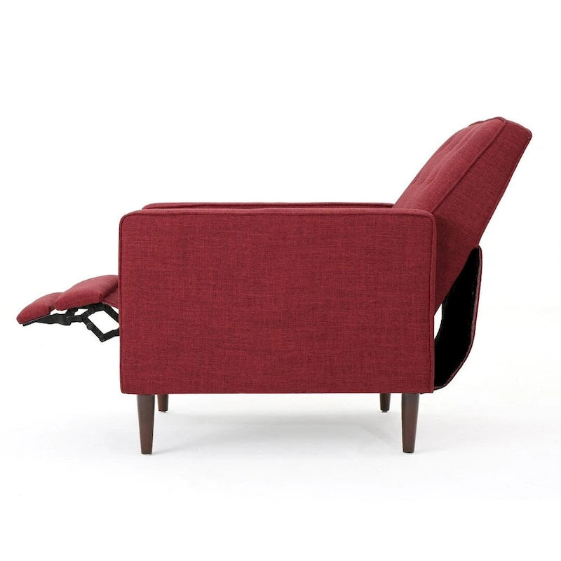 Fauteuil inclinable en tissu de style Mid-Century Modern