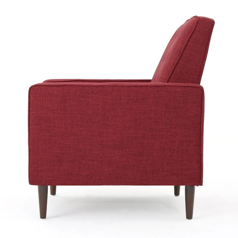 Fauteuil inclinable en tissu de style Mid-Century Modern