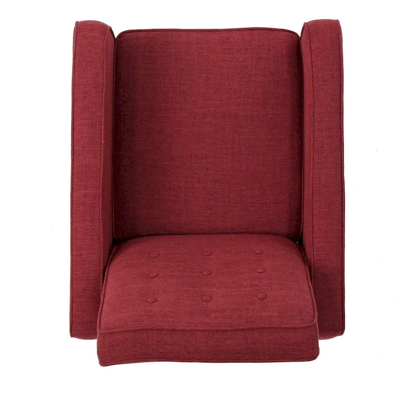 Fauteuil inclinable en tissu de style Mid-Century Modern