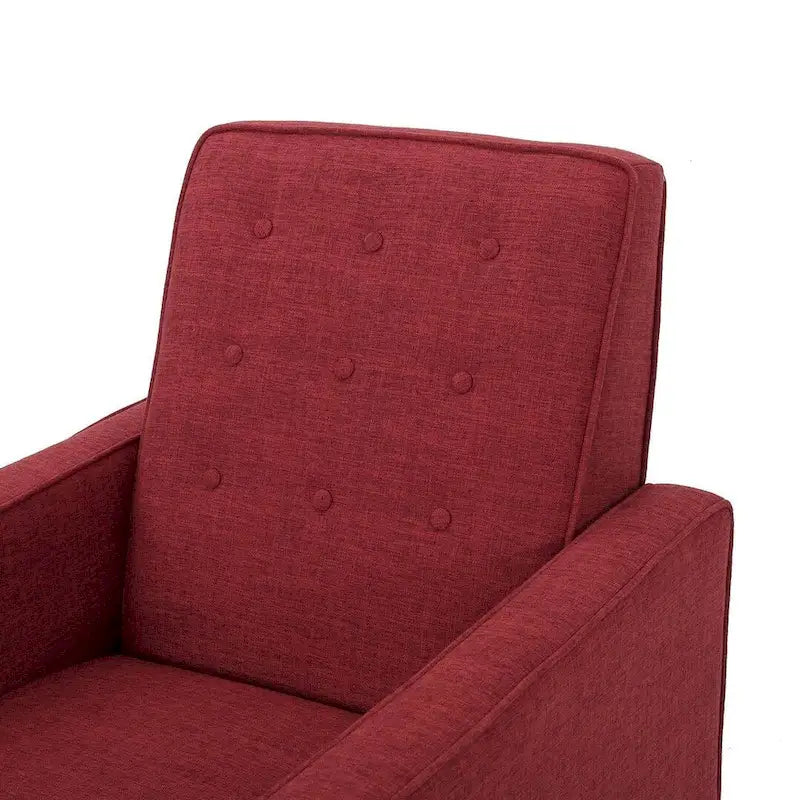 Fauteuil inclinable en tissu de style Mid-Century Modern