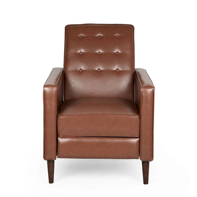 Fauteuil inclinable en tissu de style Mid-Century Modern