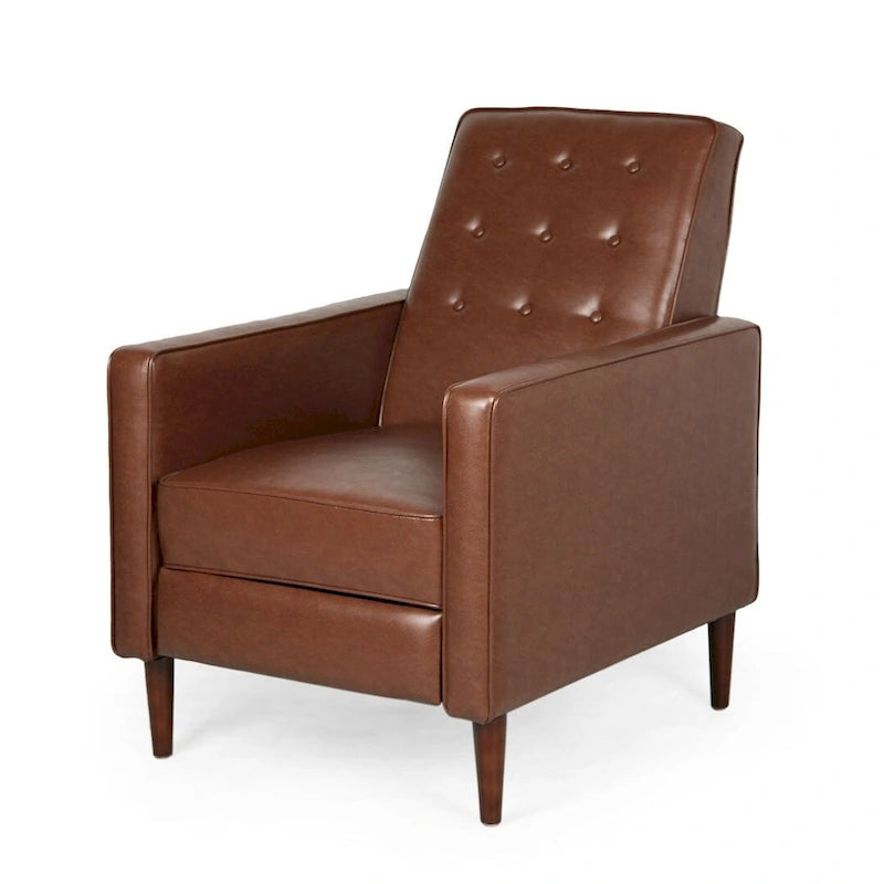 Fauteuil inclinable en tissu de style Mid-Century Modern