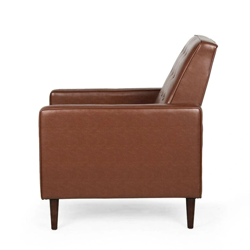Fauteuil inclinable en tissu de style Mid-Century Modern